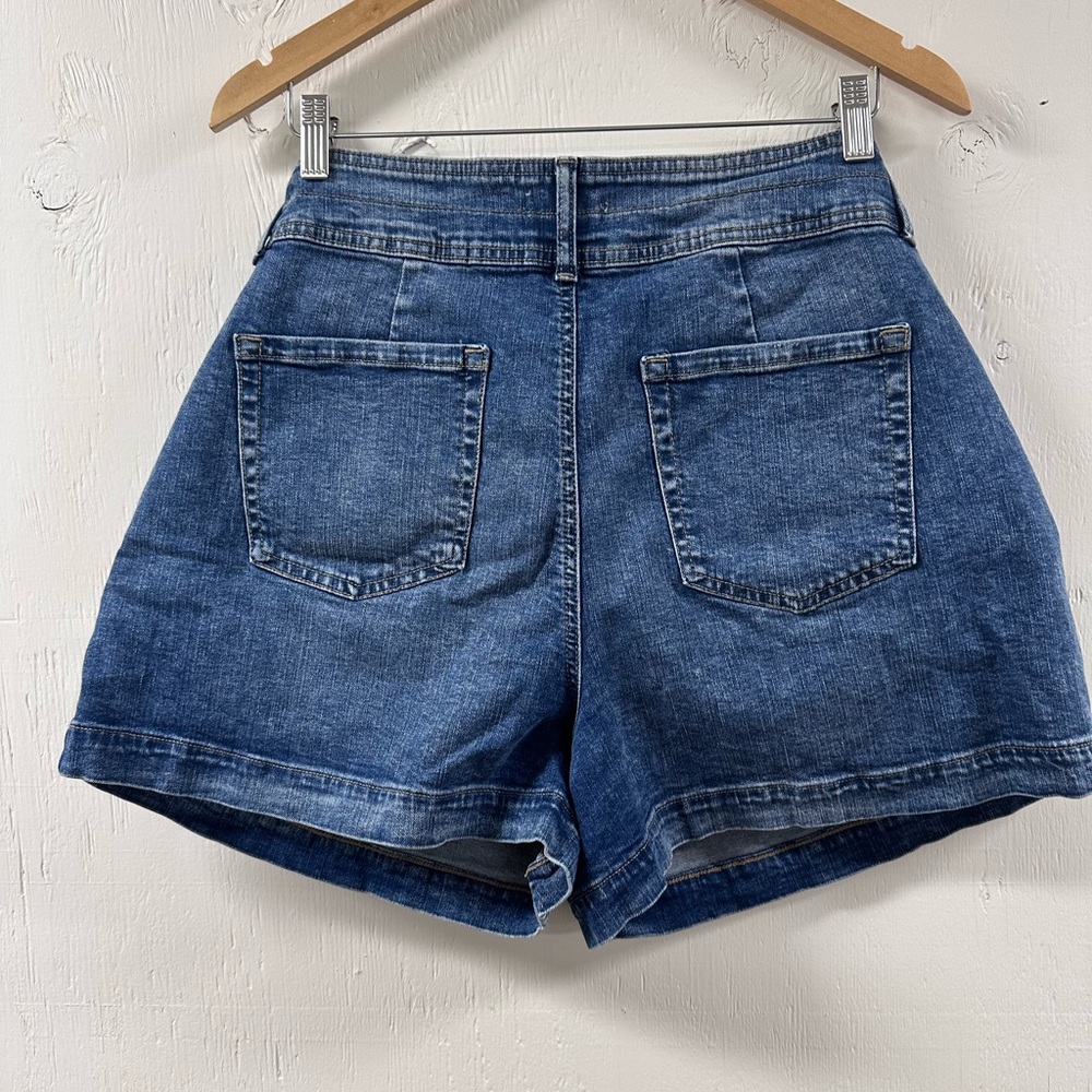 Maurices Blue Jean Shorts High-Waisted Relaxed Fit